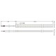 Led strip light COB 24V 12W 416led warm white 3000K with sticker TΩRA IP67 Cuba Lux