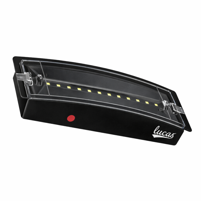 Φωτιστικό ασφαλείας με LED Exit 3W IP54 μαύρο Lucas