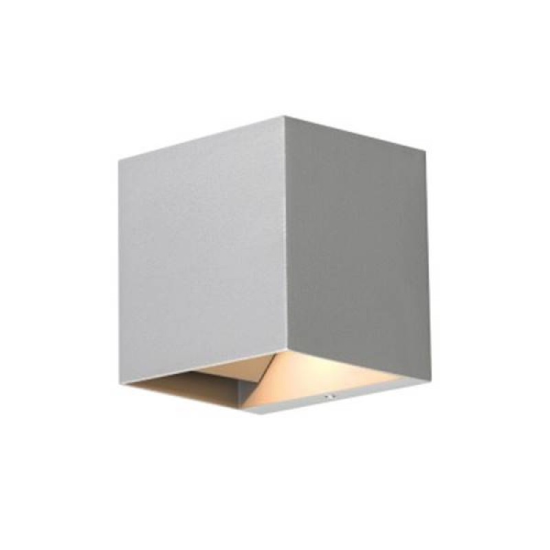 Led φωτιστικό τοίχου 9W 220-240V τετράγωνο ανθρακί CCT 3000Κ-4000K-6500Κ Φos_me